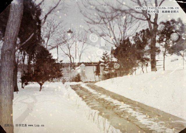 1901年　烟台山　雪景