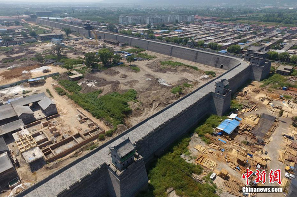 山西太原复建古城已初具规模，三面城墙基本完工 3.jpg