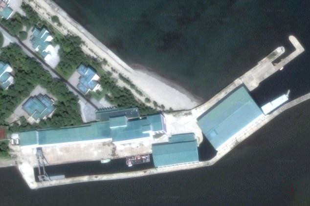 金正恩的船坞停泊他价值700万美元的豪华游艇（图片：每日邮报）.jpg