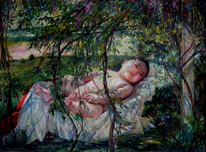 27  福娃  100 x120cm    2001.jpg