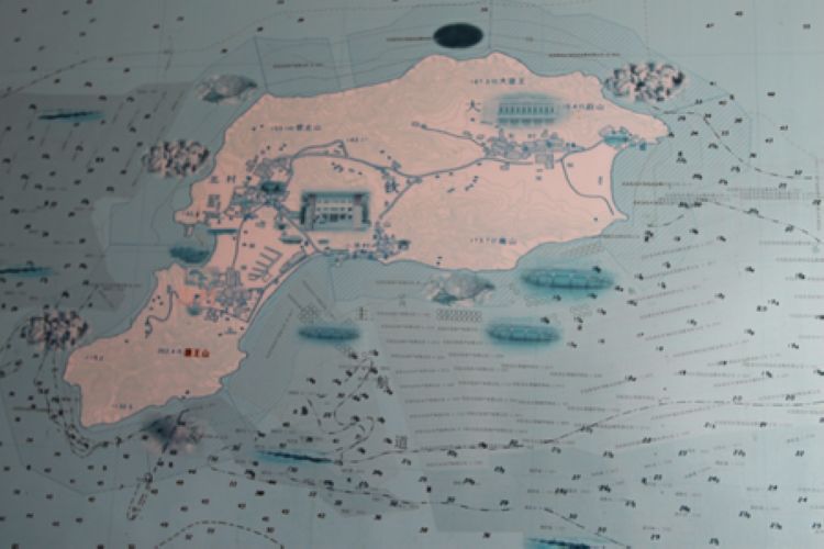 大钦岛地形图
