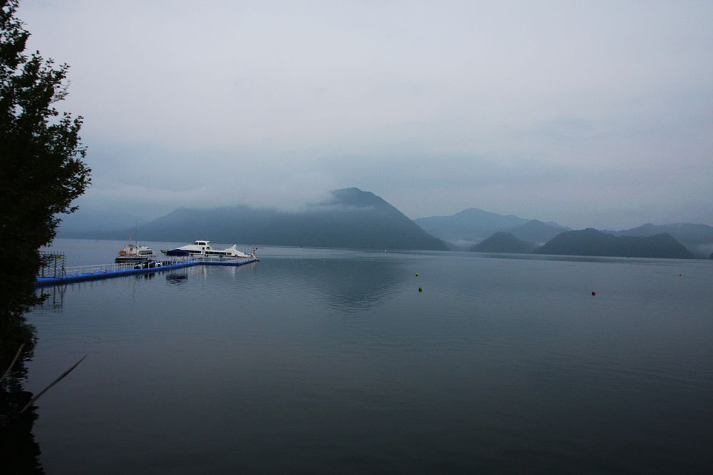 早晨从基地看到的太平湖，其实太平湖很大
